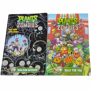 Plants vs Zombies Comic Book Set of 2 Graphic Novels Gently Used School Class